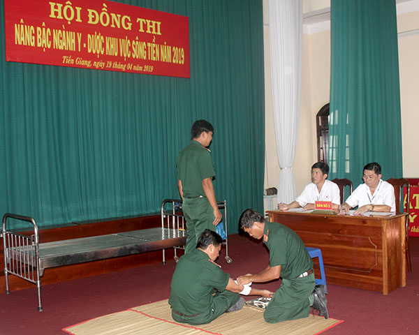 Thi kiểm tra tay nghề nâng bậc lương ngành Y- Dược khu vực sông Tiền năm 2019