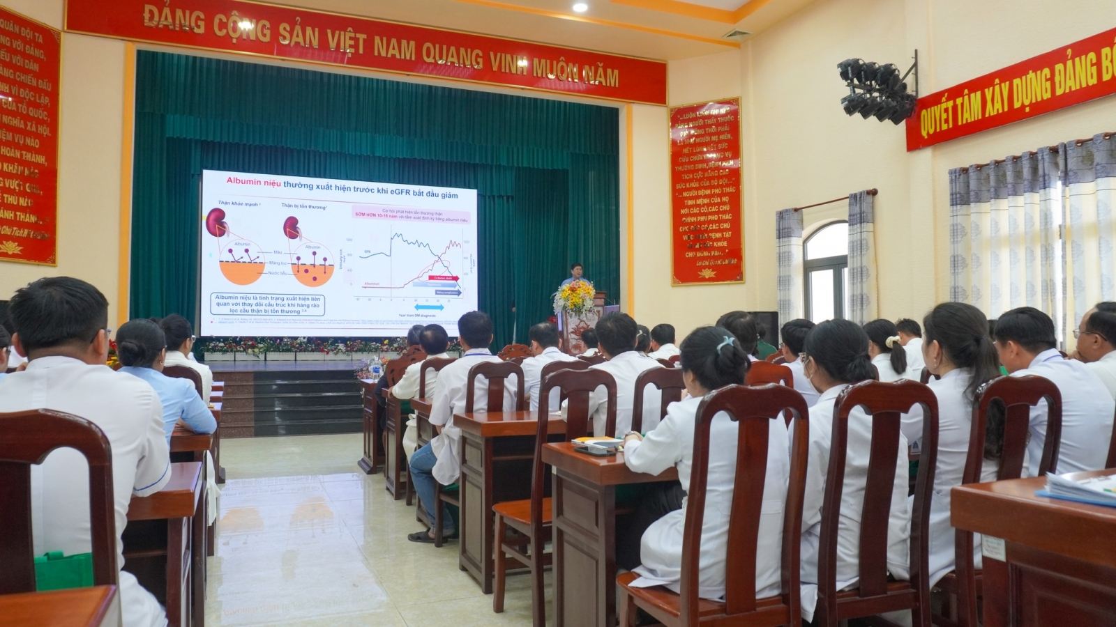 BỆNH VIỆN QUÂN Y 120 TỔ CHỨC HỘI THẢO KHOA HỌC CHUYÊN ĐỀ “ĐIỀU TRỊ SUY TIM – KHUYẾN CÁO VÀ THỰC HÀNH CAN THIỆP SỚM ĐỂ GIẢM TỬ VONG CHO NGƯỜI BỆNH THẬN MẠN”