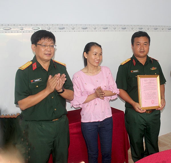 Bệnh viện quân y 120 trao nhà đồng đội năm 2018