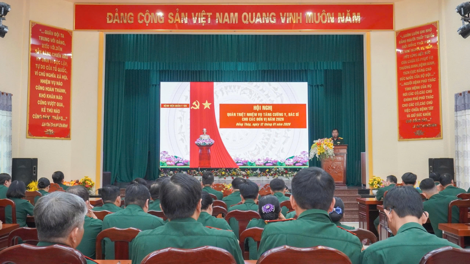 BỆNH VIỆN QUÂN Y 120 TỔ CHỨC HỘI NGHỊ QUÁN TRIỆT NHIỆM VỤ TĂNG CƯỜNG Y BÁC SĨ CHO CÁC ĐƠN VỊ NĂM 2026