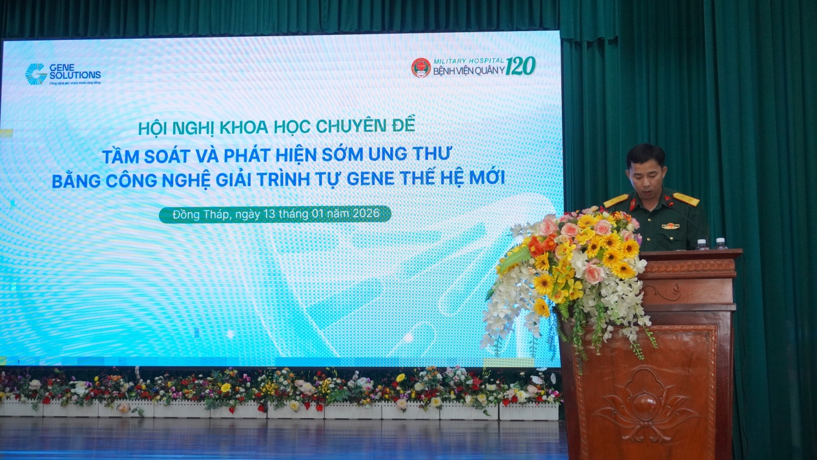 BỆNH VIỆN QUÂN Y 120 TỔ CHỨC HỘI NGHỊ KHOA HỌC “TẦM SOÁT VÀ PHÁT HIỆN SỚM UNG THƯ BẰNG CÔNG NGHỆ GIẢI TRÌNH TỰ GENE THẾ HỆ MỚI”