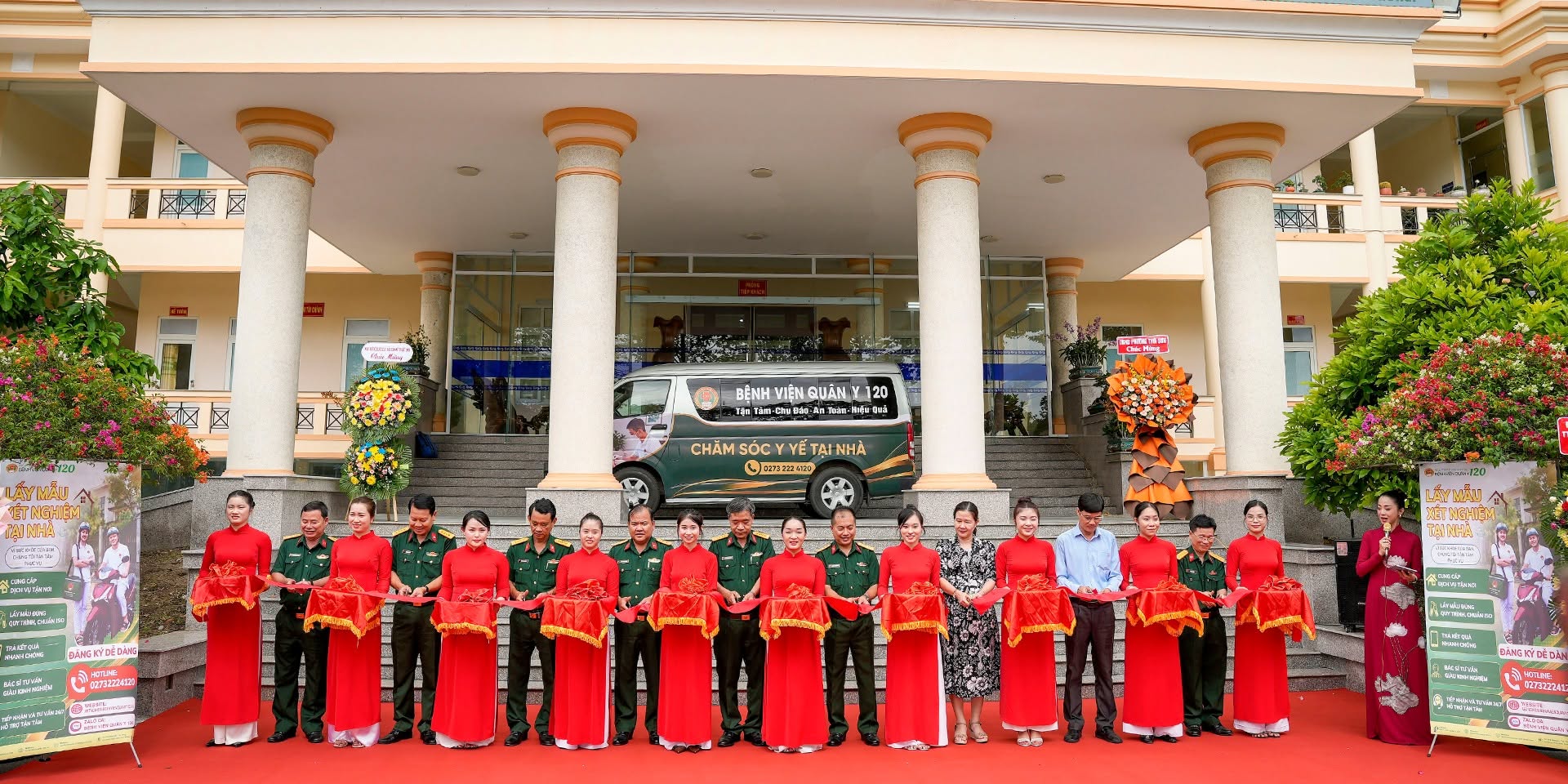 BỆNH VIỆN QUÂN Y 120 CHÍNH THỨC KHAI TRƯƠNG VÀ ĐƯA VÀO HOẠT ĐỘNG: DỊCH VỤ XÉT NGHIỆM LẤY MẪU TẠI NHÀ; KHU KHÁM BỆNH CHO QUÂN NHÂN VÀ CÁN BỘ HƯU TRÍ CAO CẤP
