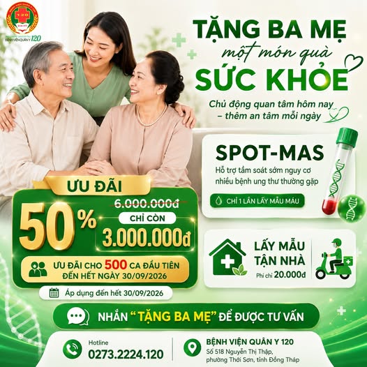 CHỦ ĐỘNG ĐƯA BA MẸ ĐI KIỂM TRA SỨC KHỎE