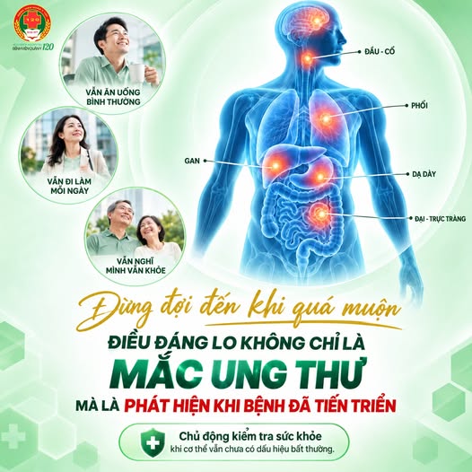 UNG THƯ KHÔNG PHẢI LÚC NÀO CŨNG “LÊN TIẾNG” SỚM