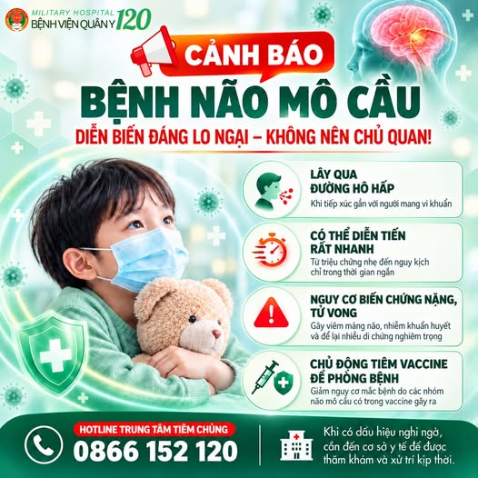 BỆNH NÃO MÔ CẦU CÓ DIỄN BIẾN ĐÁNG LO NGẠI – NGƯỜI DÂN KHÔNG NÊN CHỦ QUAN!