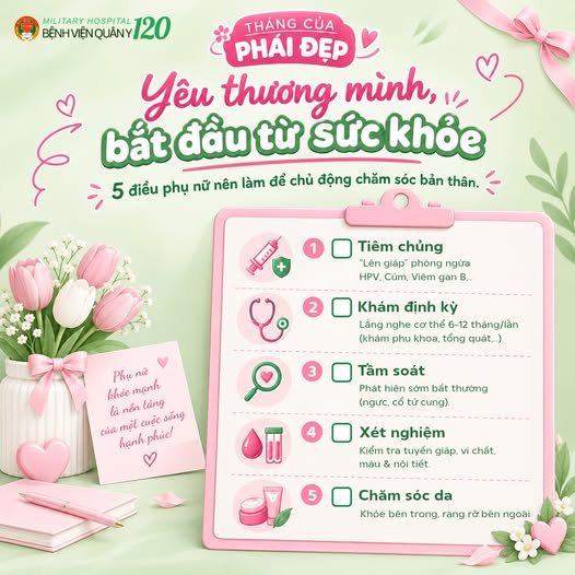 PHỤ NỮ ĐỪNG BỎ QUA 5 ĐIỀU NÀY ĐỂ BẢO VỆ SỨC KHỎE CHÍNH MÌNH!